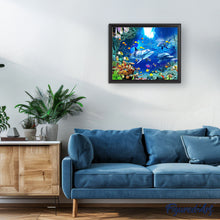 Laden Sie das Bild in den Galerie-Viewer, Malen nach Zahlen für Erwachsene | Delfine und Unterwasserwelt | Figured'Art