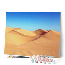 Laden Sie das Bild in den Galerie-Viewer, Malen nach Zahlen für Erwachsene | Blauer Himmel in der Wüste | Figured'Art