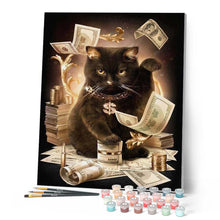 Laden Sie das Bild in den Galerie-Viewer, Malen nach Zahlen Erwachsene Glückliche Katze Figured'Art