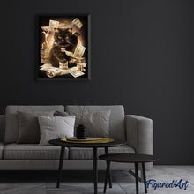 Laden Sie das Bild in den Galerie-Viewer, Malen nach Zahlen Erwachsene Glückliche Katze Figured'Art