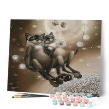 Laden Sie das Bild in den Galerie-Viewer, Malen nach Zahlen für Erwachsene | Entspannte Katzen | Figured'Art