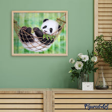 Laden Sie das Bild in den Galerie-Viewer, Malen nach Zahlen für Erwachsene | Panda in Hängematte | Figured'Art