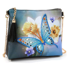 Laden Sie das Bild in den Galerie-Viewer, Diamond Painting Handtasche - Schmetterlinge und Narzissen