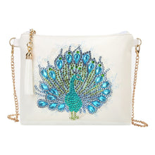 Laden Sie das Bild in den Galerie-Viewer, Diamond Painting Handtasche - Kristall Pfau Figured'Art