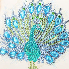 Laden Sie das Bild in den Galerie-Viewer, Diamond Painting Handtasche - Kristall Pfau