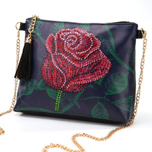 Laden Sie das Bild in den Galerie-Viewer, Diamond Painting Handtasche - Mitternachtsrose Figured'Art