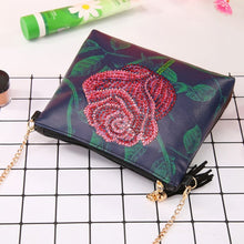 Laden Sie das Bild in den Galerie-Viewer, Diamond Painting Handtasche - Mitternachtsrose