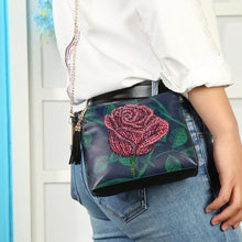 Laden Sie das Bild in den Galerie-Viewer, Diamond Painting Handtasche - Mitternachtsrose