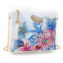 Laden Sie das Bild in den Galerie-Viewer, Diamond Painting Handtasche - Kristallhimmel Schmetterlinge