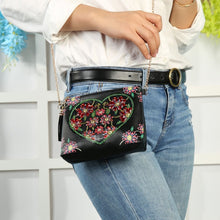 Laden Sie das Bild in den Galerie-Viewer, Diamond Painting Handtasche - Mitternachts Herzstrauß