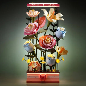 3D Puzzle - Blühende Blumenstrauß-Box