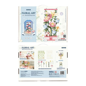 3D Puzzle - Blühende Blumenstrauß-Box