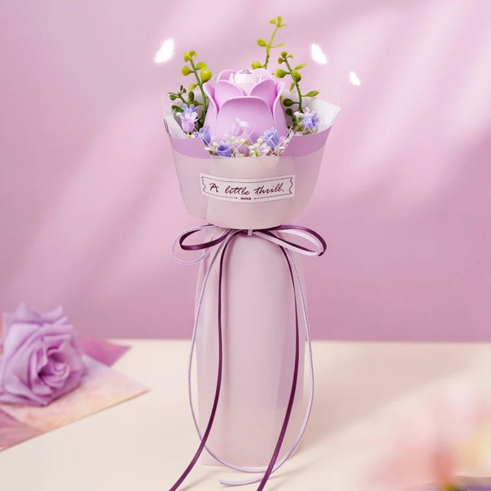 3D Puzzle - Purpurrote Rose