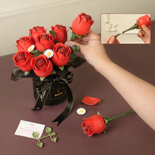 Laden Sie das Bild in den Galerie-Viewer, 3D Puzzle - Roter Rosenstrauß