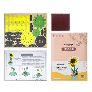 3D Puzzle - Hübsche Sonnenblume