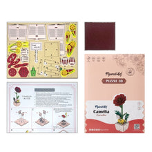 Laden Sie das Bild in den Galerie-Viewer, 3D Puzzle - Kamelie