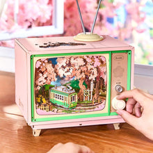 Laden Sie das Bild in den Galerie-Viewer, 3D Puzzle Spieluhr - Sakura Traumtour