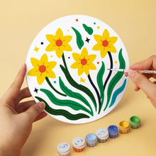 Laden Sie das Bild in den Galerie-Viewer, Mini Serie Malen nach Zahlen - Scheiben Ø20cm (6 Stück) - Blütenkollektion