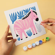 Laden Sie das Bild in den Galerie-Viewer, Mini Serie Malen nach Zahlen 20x20 cm (6 Stück) - Gemalte Wildtiere 2