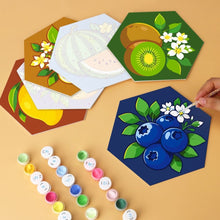 Laden Sie das Bild in den Galerie-Viewer, Mini Serie Malen nach Zahlen - Sechsecke (6 Stück) - Saftige Kollektion