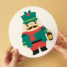 Laden Sie das Bild in den Galerie-Viewer, Mini Serie Malen nach Zahlen - Scheiben Ø20cm (6 Stück) - Vintage-Nussknacker-Set