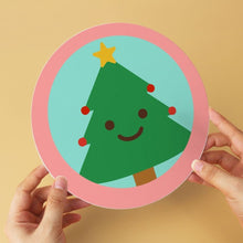 Laden Sie das Bild in den Galerie-Viewer, Mini Serie Malen nach Zahlen - Scheiben Ø20cm (6 Stück) - Weihnachten in Blush