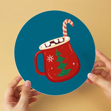 Laden Sie das Bild in den Galerie-Viewer, Mini Serie Malen nach Zahlen - Scheiben Ø20cm (6 Stück) - Warme Wintergetränke