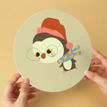 Laden Sie das Bild in den Galerie-Viewer, Mini Serie Malen nach Zahlen - Scheiben Ø20cm (6 Stück) - Winter im Wald