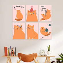 Laden Sie das Bild in den Galerie-Viewer, Mini Serie Malen nach Zahlen 15x20 cm (6 Stück) - Purrfekter Tag