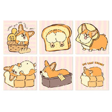 Laden Sie das Bild in den Galerie-Viewer, Mini Serie Malen nach Zahlen 20x20 cm (6 Stück) - Corgi-Leben Figured'Art
