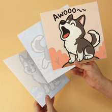 Laden Sie das Bild in den Galerie-Viewer, Mini Serie Malen nach Zahlen 20x20 cm (6 Stück) - Husky-Geist