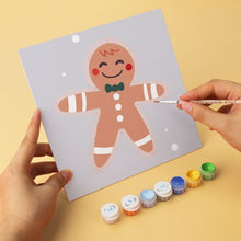 Laden Sie das Bild in den Galerie-Viewer, Mini Serie Malen nach Zahlen 20x20 cm (6 Stück) - Klassisches Weihnachtsset