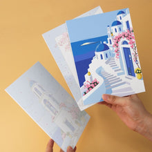 Laden Sie das Bild in den Galerie-Viewer, Mini Serie Malen nach Zahlen 15x20 cm (6 Stück) - Griechische Postkarte