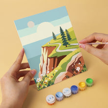 Laden Sie das Bild in den Galerie-Viewer, Mini Serie Malen nach Zahlen 15x20 cm (6 Stück) - Palette der Natur