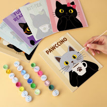 Laden Sie das Bild in den Galerie-Viewer, Mini Serie Malen nach Zahlen 15x20 cm (6 Stück) - Miau-gie