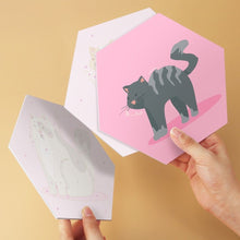 Laden Sie das Bild in den Galerie-Viewer, Mini Serie Malen nach Zahlen - Sechsecke (6 Stück) - Tiere in Pink