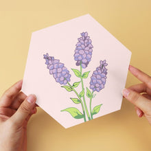 Laden Sie das Bild in den Galerie-Viewer, Mini Serie Malen nach Zahlen - Sechsecke (6 Stück) - Blumenset