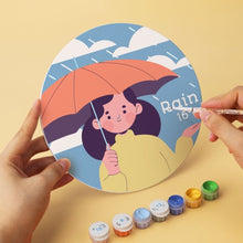 Laden Sie das Bild in den Galerie-Viewer, Mini Serie Malen nach Zahlen - Scheiben Ø20cm (6 Stück) - Kleine Momente