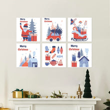Laden Sie das Bild in den Galerie-Viewer, Mini Serie Malen nach Zahlen 20x20 cm (6 Stück) - Klassische Feiertage
