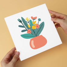 Laden Sie das Bild in den Galerie-Viewer, Mini Serie Malen nach Zahlen 20x20 cm (6 Stück) - Minimalistische Blumensträuße