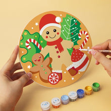 Laden Sie das Bild in den Galerie-Viewer, Mini Serie Malen nach Zahlen - Scheiben Ø20cm (6 Stück) - Weihnachtliche Köstlichkeiten