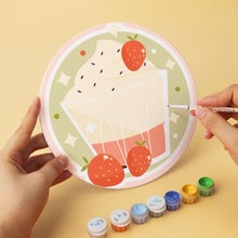 Laden Sie das Bild in den Galerie-Viewer, Mini Serie Malen nach Zahlen - Scheiben Ø20cm (6 Stück) - Süße Jahreszeit