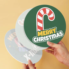 Laden Sie das Bild in den Galerie-Viewer, Mini Serie Malen nach Zahlen - Scheiben Ø20cm (6 Stück) - Weihnachtsfreude 2