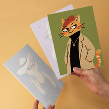 Laden Sie das Bild in den Galerie-Viewer, Mini Serie Malen nach Zahlen 15x20 cm (6 Stück) - Elegante Katzen