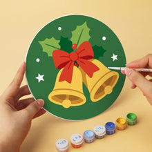 Laden Sie das Bild in den Galerie-Viewer, Mini Serie Malen nach Zahlen - Scheiben Ø20cm (6 Stück) - Weihnachtsflüstern