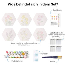 Laden Sie das Bild in den Galerie-Viewer, Mini Serie Malen nach Zahlen - Sechsecke (6 Stück) - Tierporträts 2