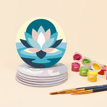 Laden Sie das Bild in den Galerie-Viewer, Malen nach Zahlen 10cm Untersetzer (6 Stück) - Zen-Balance