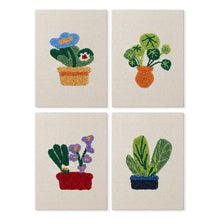 Laden Sie das Bild in den Galerie-Viewer, Punch Needle Set (4 Stück) mit Rahmen​ - Botanische Stimmung Figured'Art