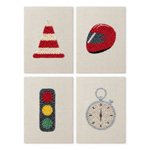 Laden Sie das Bild in den Galerie-Viewer, Punch Needle Set (4 Stück) mit Rahmen​ - Urbane Icons 1 Figured'Art