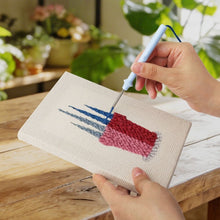 Laden Sie das Bild in den Galerie-Viewer, Punch Needle Set (4 Stück) mit Rahmen - Bunte Pflanzen
